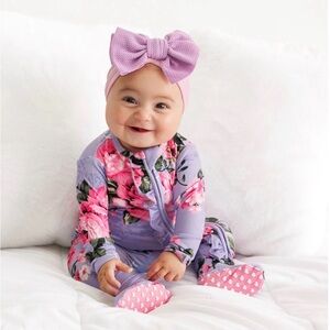 Floral Baby Onesie with Bow